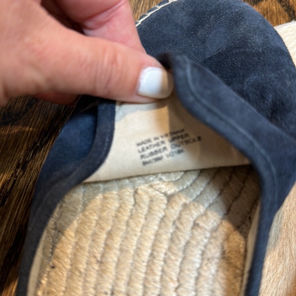 Michael Kors - navy suede espadrille mikes - Picture 4 of 6